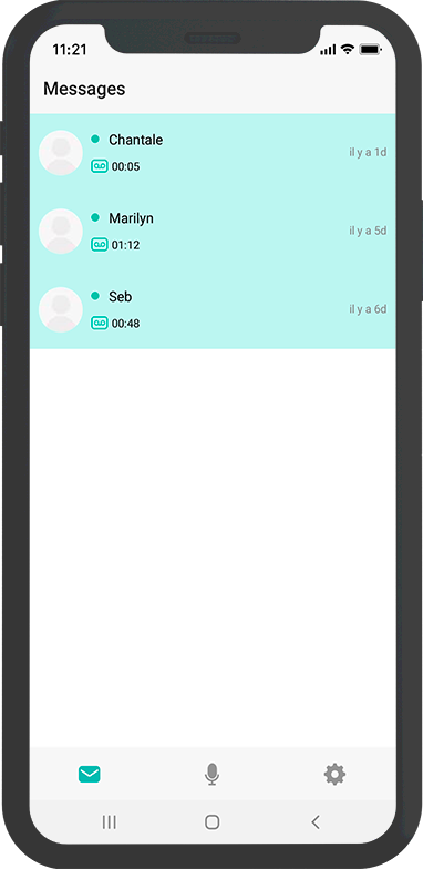 Écoute des messages